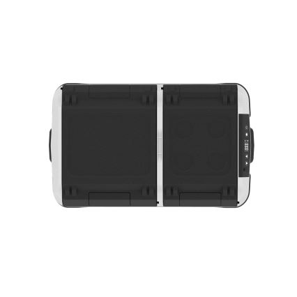 Nešiojamas 60 l automobilinis šaldytuvas 230V/12V/24V/230V, pilkos spalvos