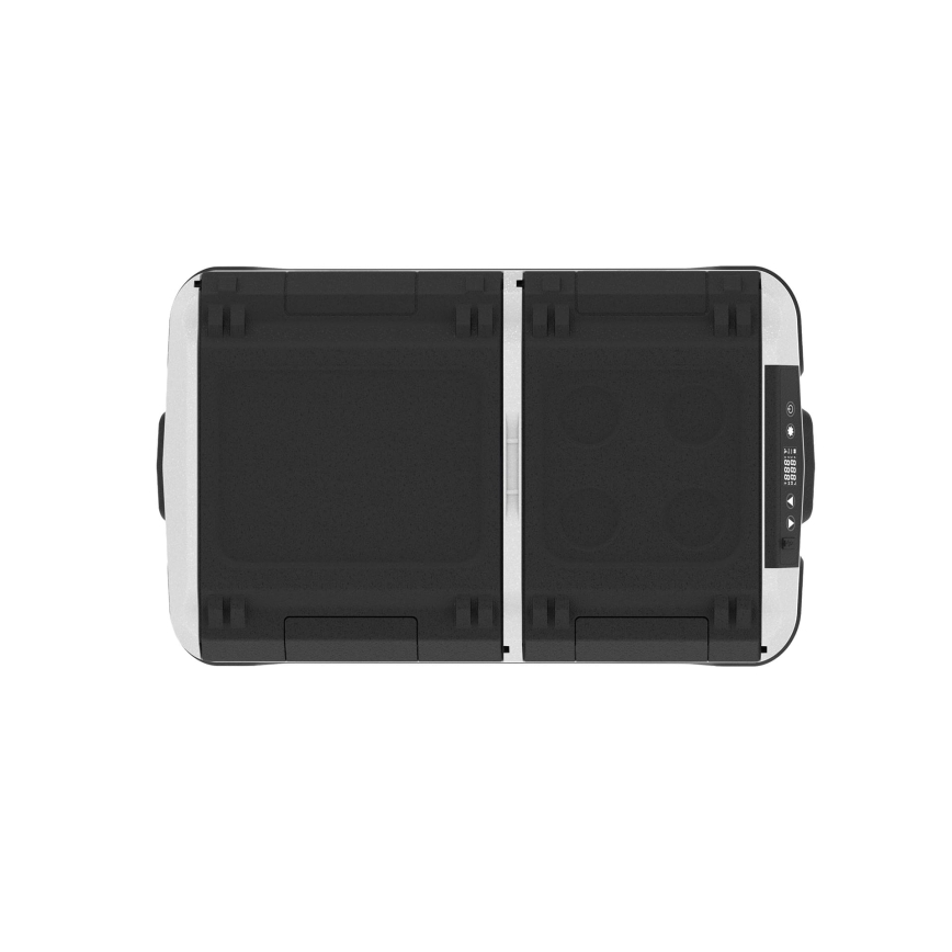 Nešiojamas 60 l automobilinis šaldytuvas 230V/12V/24V/230V, pilkos spalvos