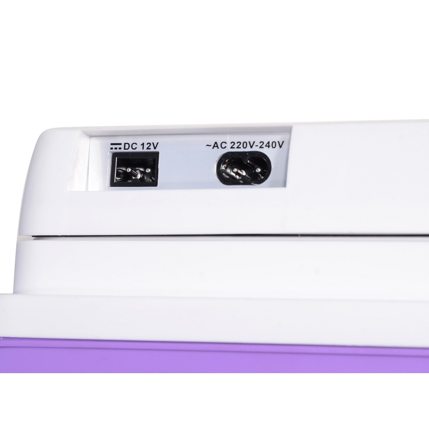 Nešiojamas automobilinis aušintuvas 23 l 55W/12V/230V violetinė/balta