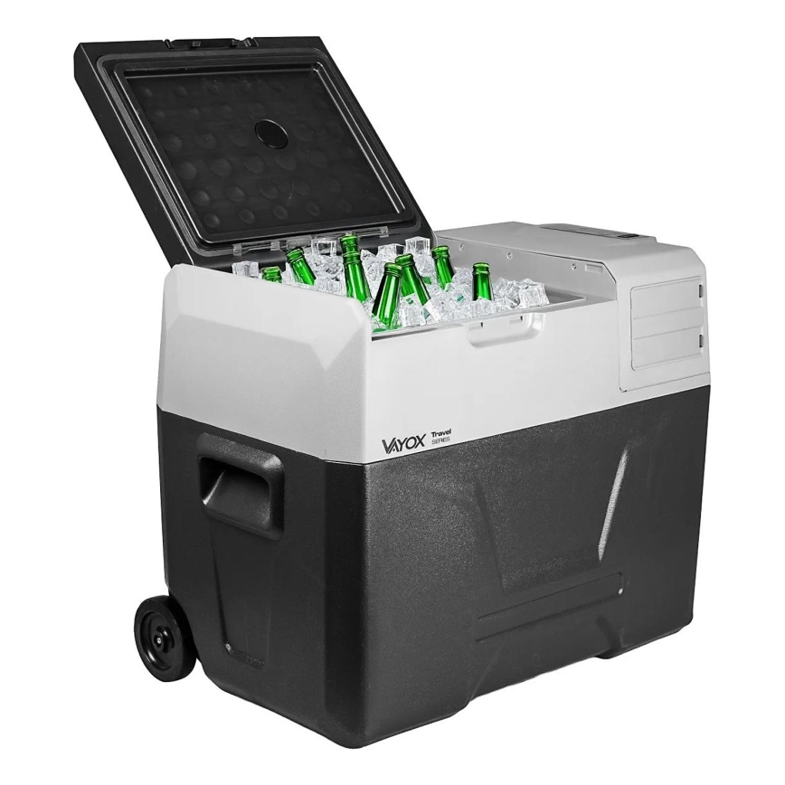 Nešiojamas automobilio šaldytuvas su LCD ekranu 40 l 230V/12V/24V juoda