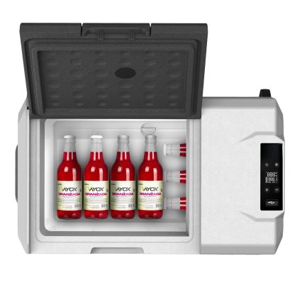 Nešiojamas automobilio šaldytuvas su LCD ekranu 40 l 230V/12V/24V juoda