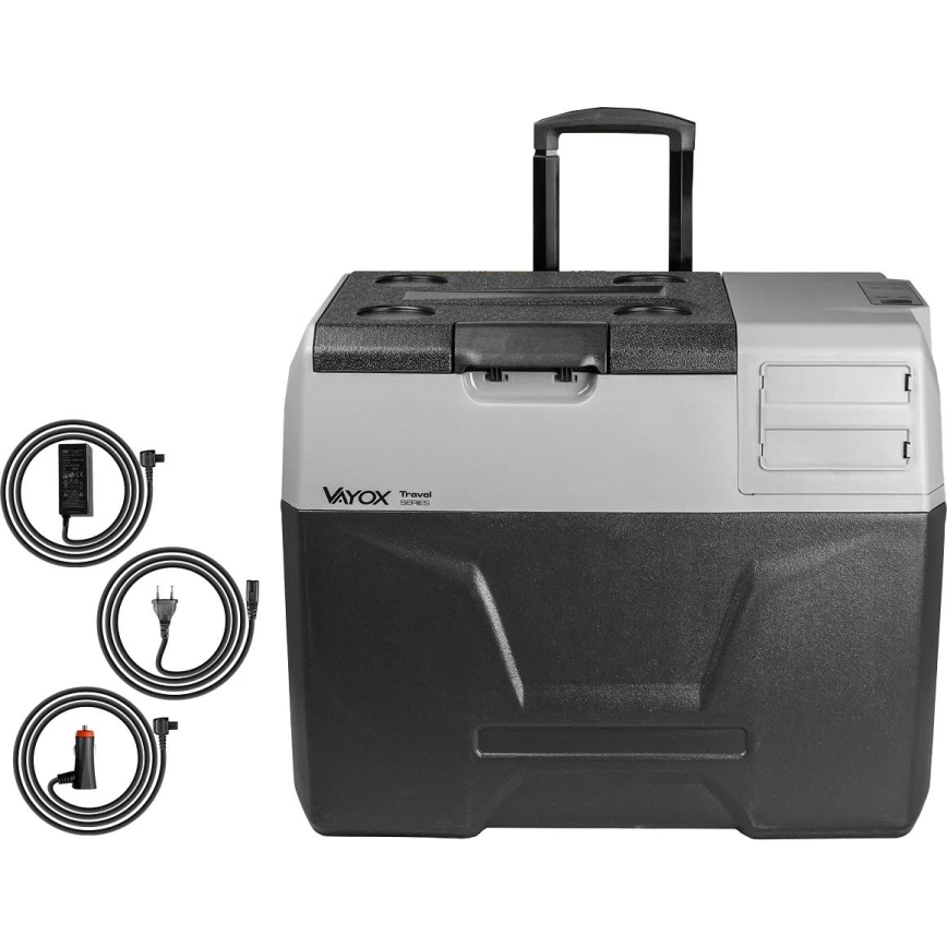 Nešiojamas automobilio šaldytuvas su LCD ekranu 40 l 230V/12V/24V juoda