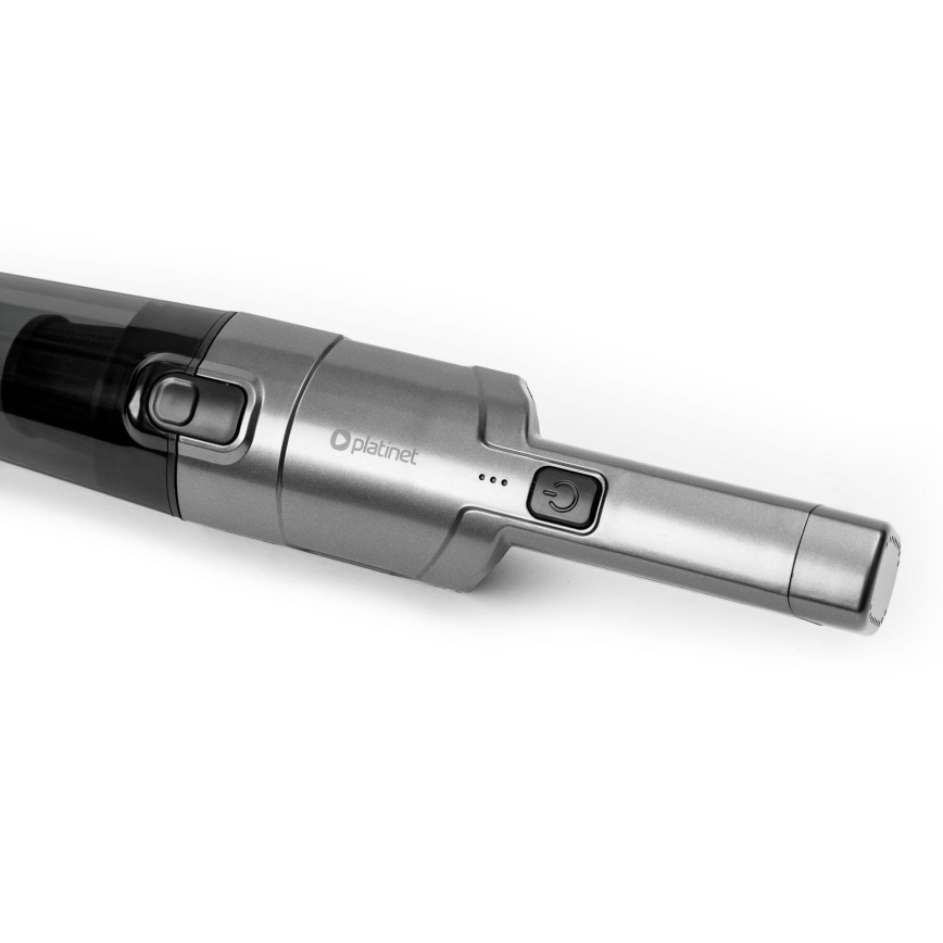 Nešiojamas įkraunamas automobilinis dulkių siurblys 75W/2800 mAh juoda
