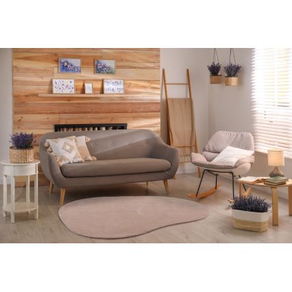 Neslystantis kilimas LOREN 120x170 cm smėlio spalvos