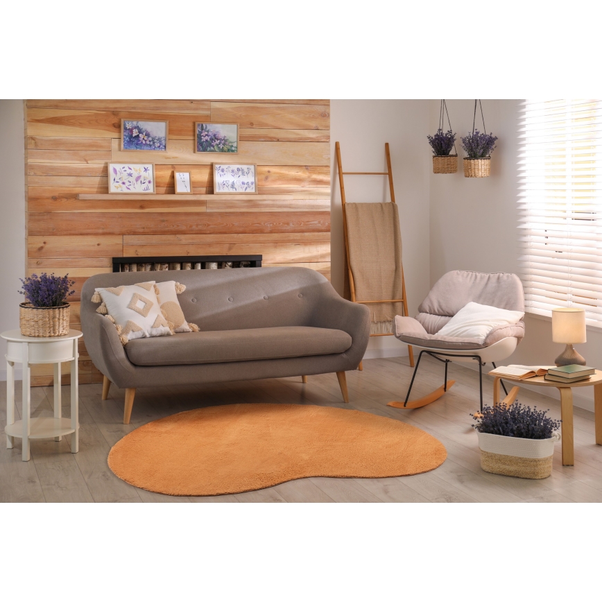 Neslystantis kilimas LOREN 160x230 cm oranžinis