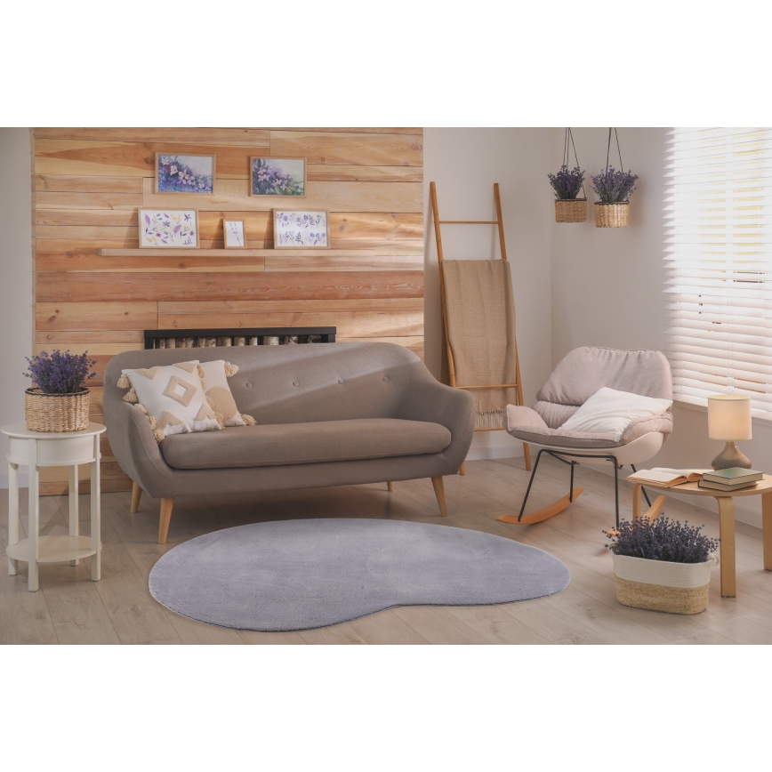 Neslystantis kilimas LOREN 160x230 cm pilkas