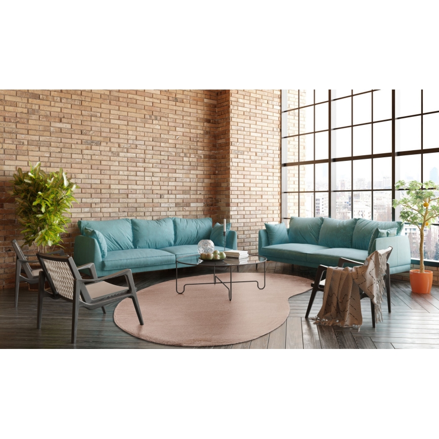 Neslystantis kilimas LOREN 160x230 cm smėlio spalvos