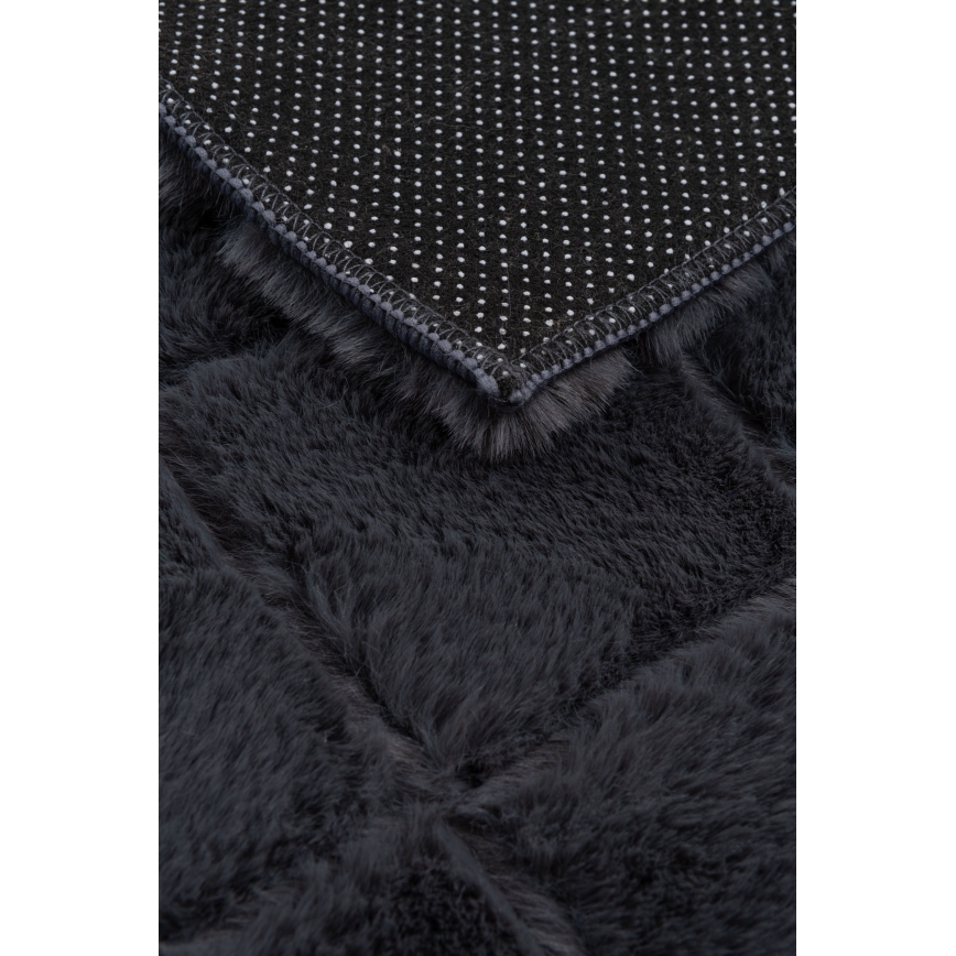 Neslystantis kilimas MODENA NEW 120x160 cm, antracito spalvos