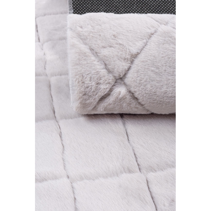 Neslystantis kilimas MODENA NEW 120x160 cm šviesiai pilkas