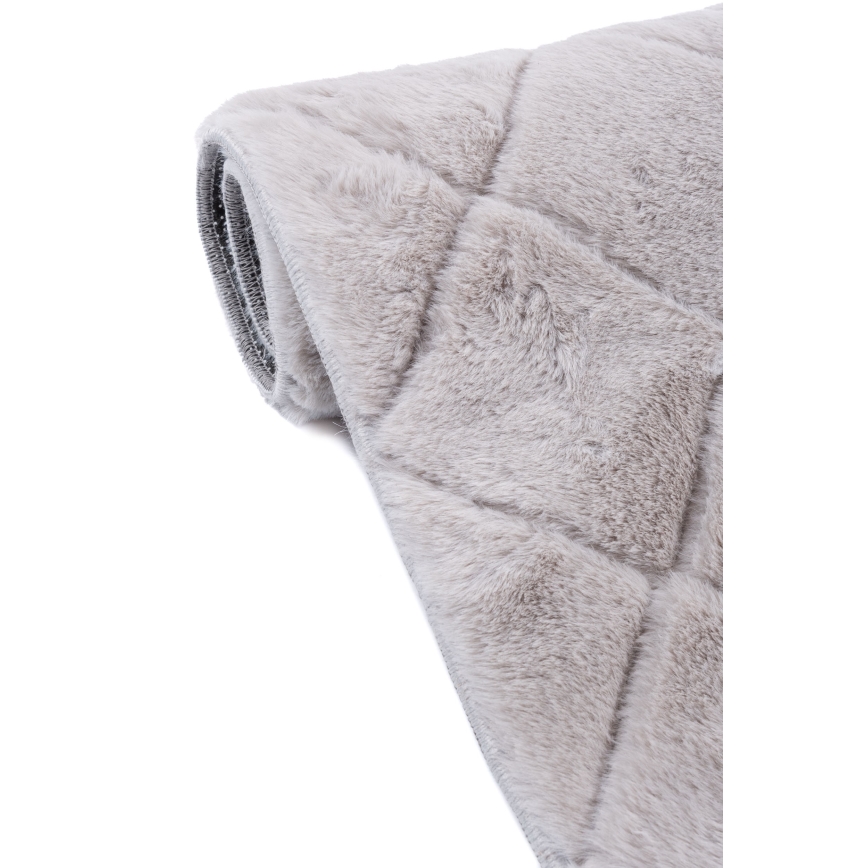 Neslystantis kilimas MODENA NEW 160x220 cm šviesiai pilkas