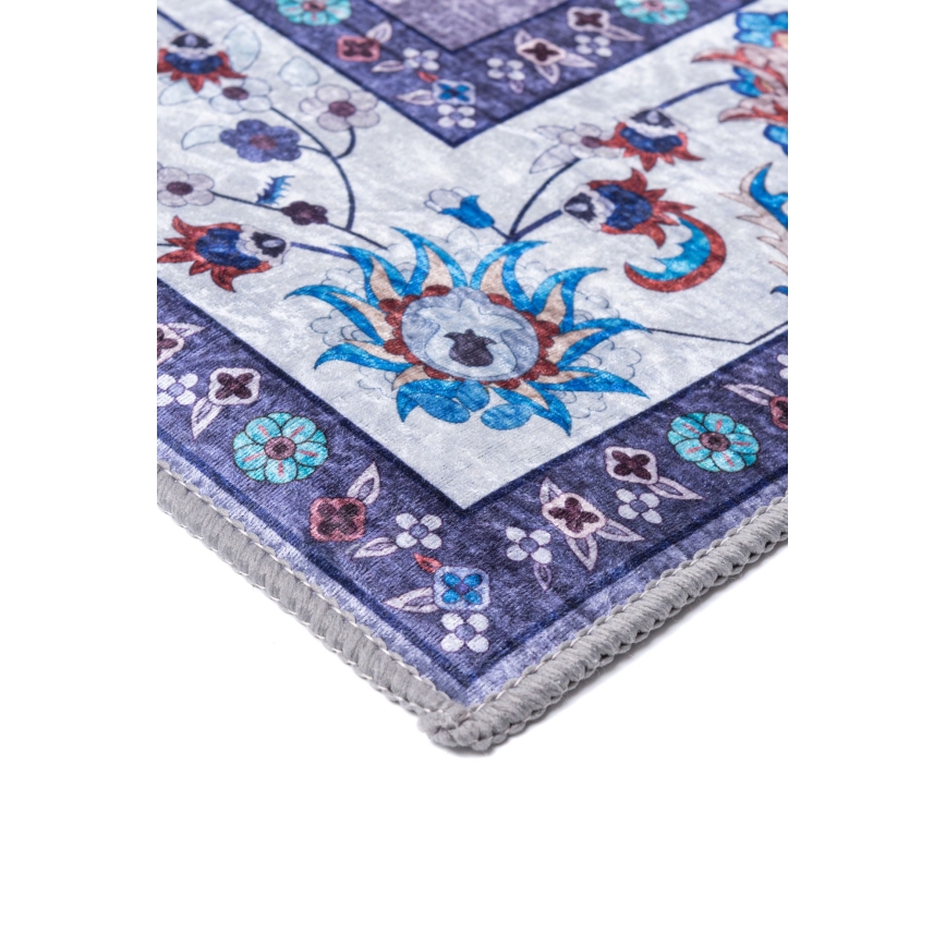 Neslystantis orientalinis kilimas PRINT SHINE 70x140 cm, mėlynas