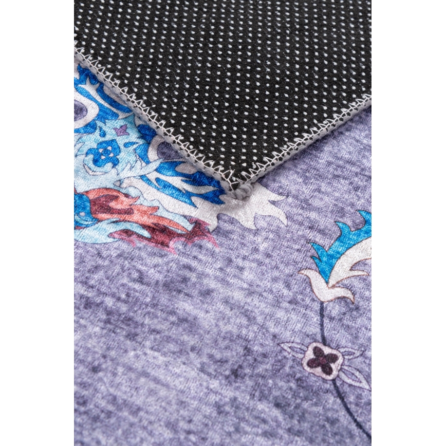 Neslystantis orientalinis kilimas PRINT SHINE 70x140 cm, mėlynas