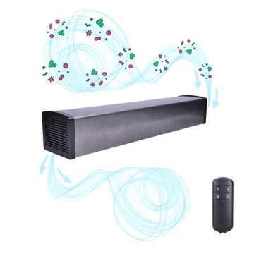 Netiesioginė germicidinė UV lempa 2G11/36W/230V/2x AAA + valdymo pultas