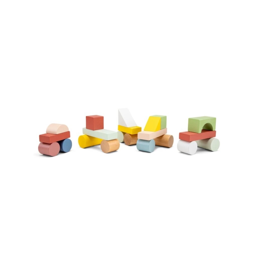 New Classic Toys - Medinės kaladėlės 100 vnt.