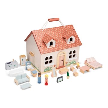 New Classic Toys - Medinis lėlių namelis raudona