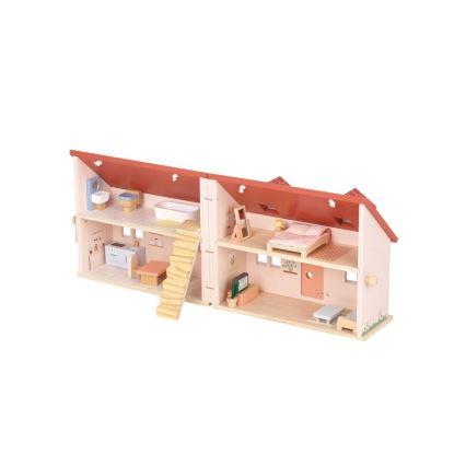 New Classic Toys - Medinis lėlių namelis raudona