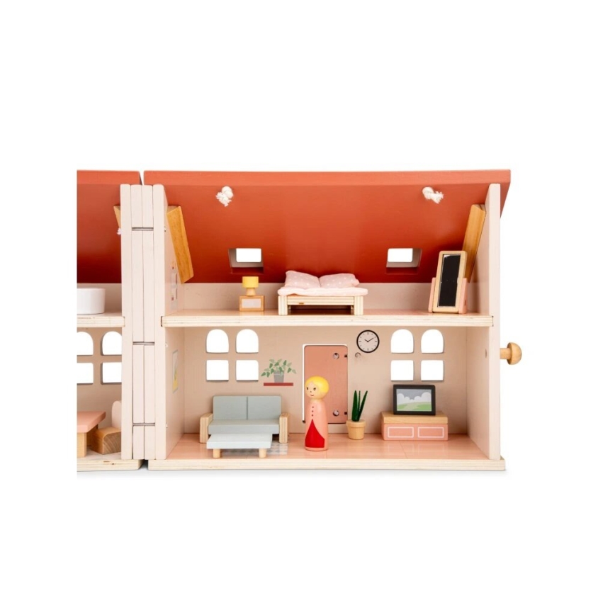 New Classic Toys - Medinis lėlių namelis raudona