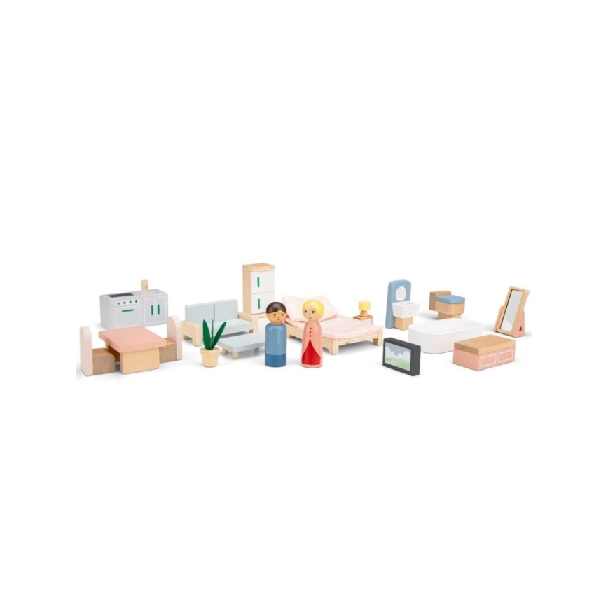 New Classic Toys - Medinis lėlių namelis raudonas