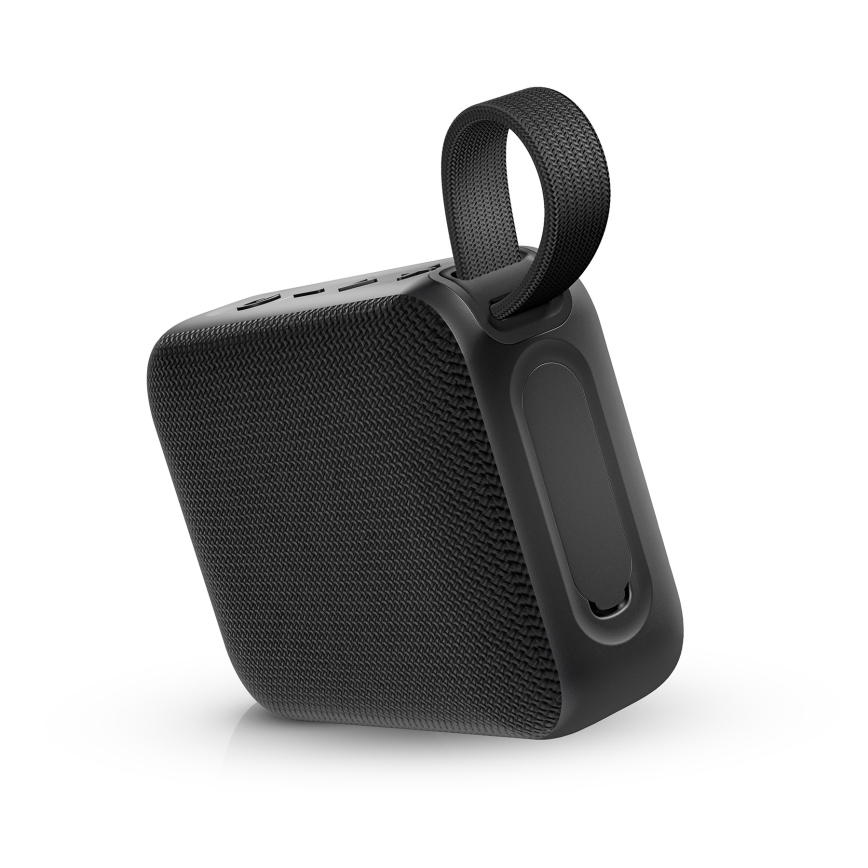 Niceboy Atom 4 - LED Belaidis garsiakalbis su mikrofonu 6W/1000 mAh IP67 juoda
