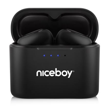 Niceboy HIVE Podsie 4 - Belaidės ausinės IP54 juoda