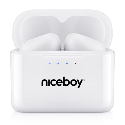 Niceboy HIVE Podsie 4 - Belaidis earphones IP54 balta