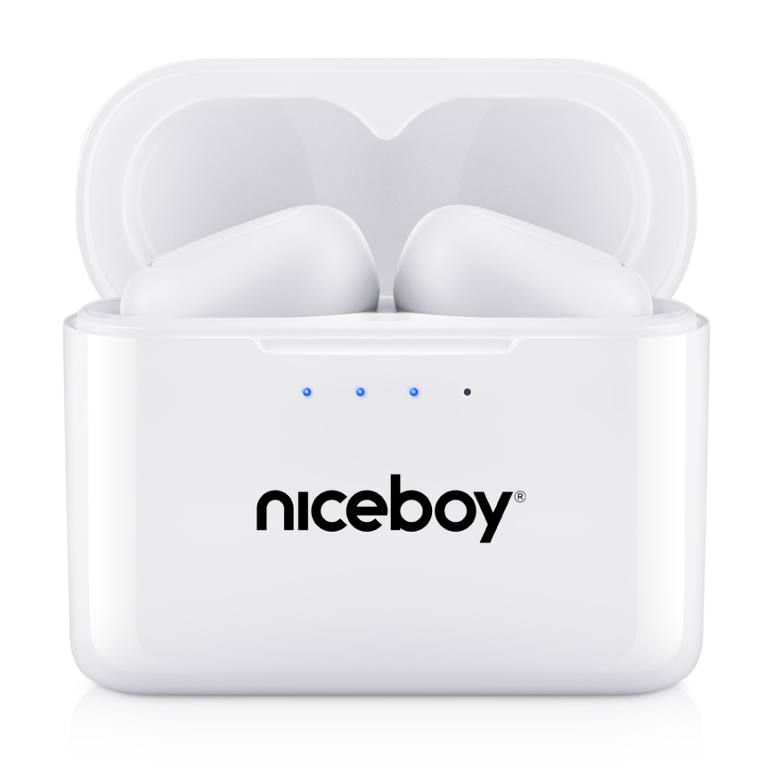 Niceboy HIVE Podsie 4 - Belaidis earphones IP54 balta