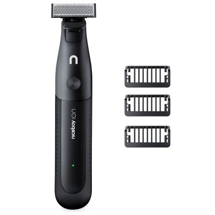 Niceboy ION AirBlade - Barzdos kirpimo mašinėlė 5W/5V juoda