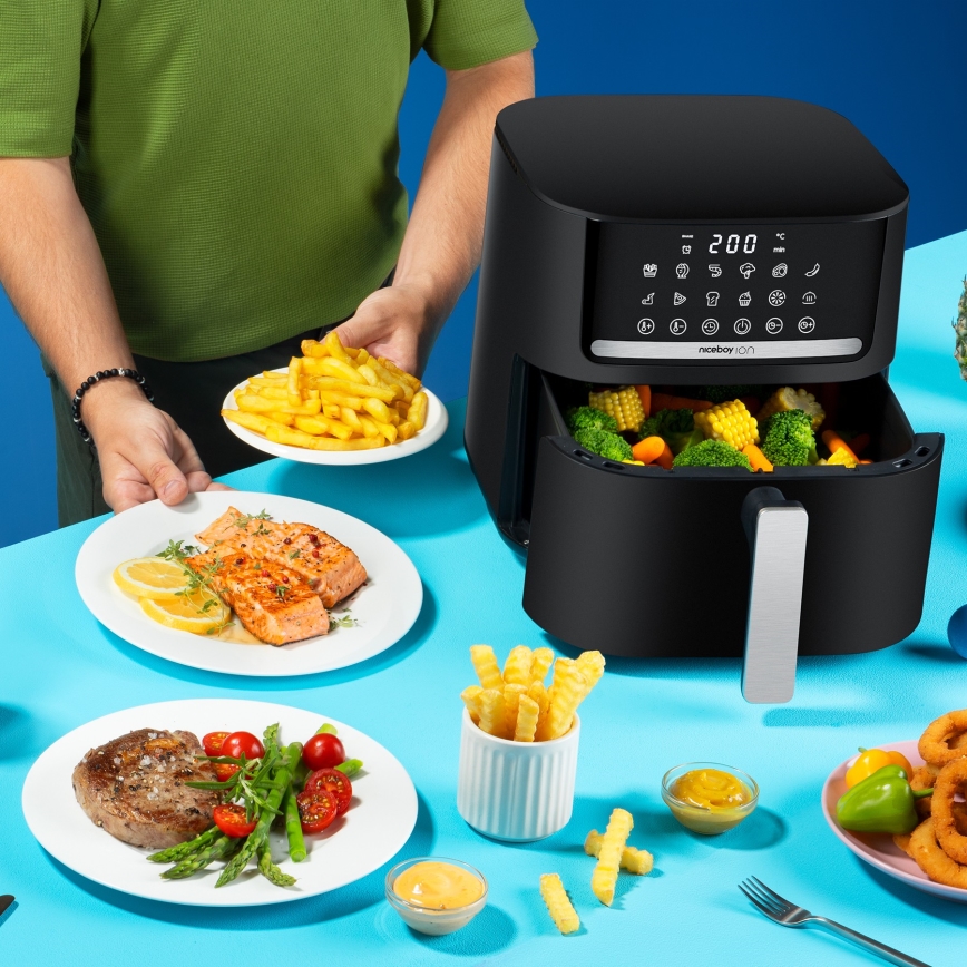 Niceboy ION AirFryer PRO - Karšto oro gruzdintuvė 6,5 l 1600W/230V