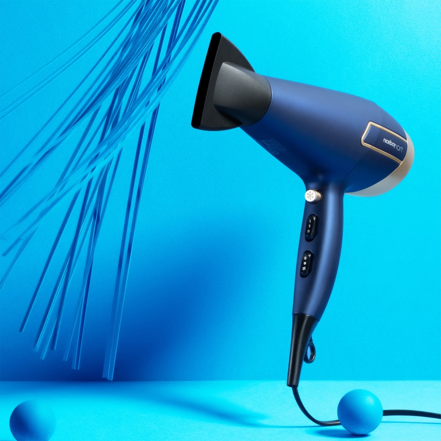 Niceboy ION AirSonic ICON - Plaukų džiovintuvas 2200W/230V mėlyna