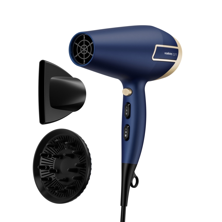 Niceboy ION AirSonic ICON - Plaukų džiovintuvas 2200W/230V mėlyna