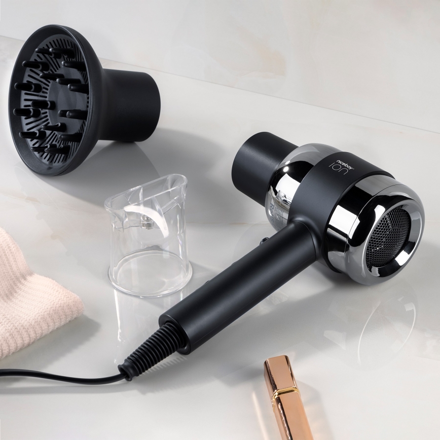 Niceboy ION AirSonic PRO - Plaukų džiovintuvas 2200W/230V juoda