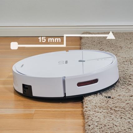 Niceboy ION Charles i4 - Išmanusis robotas dulkių siurblys 2in1 4400 mAh Wi-Fi balta + nuotolinio valdymo pultas