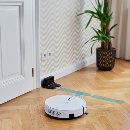 Niceboy ION Charles i4 - Išmanusis robotas dulkių siurblys 2in1 4400 mAh Wi-Fi balta + nuotolinio valdymo pultas