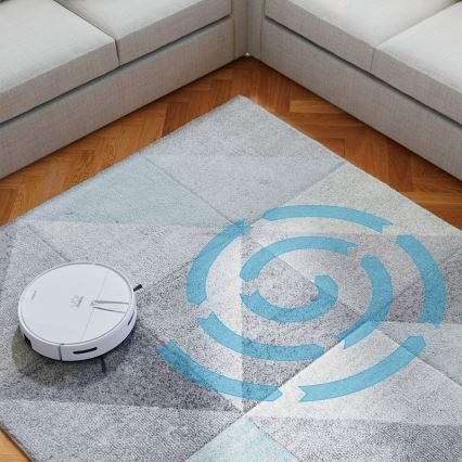 Niceboy ION Charles i4 - Išmanusis robotas dulkių siurblys 2in1 4400 mAh Wi-Fi balta + nuotolinio valdymo pultas