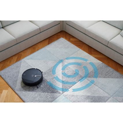 Niceboy ION Charles i4 - Išmanusis robotas dulkių siurblys 2in1 4400 mAh Wi-Fi juoda + nuotolinio valdymo pultas