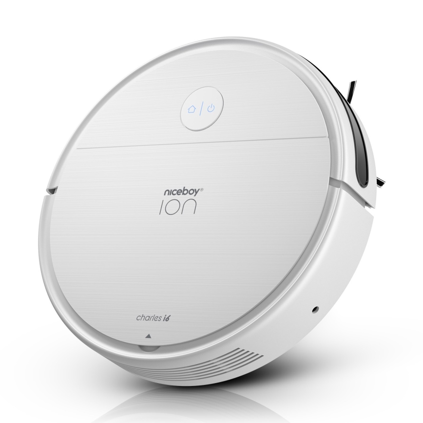 Niceboy ION Charles i6 - Išmanusis robotas dulkių siurblys 2in1 2600 mAh Wi-Fi balta