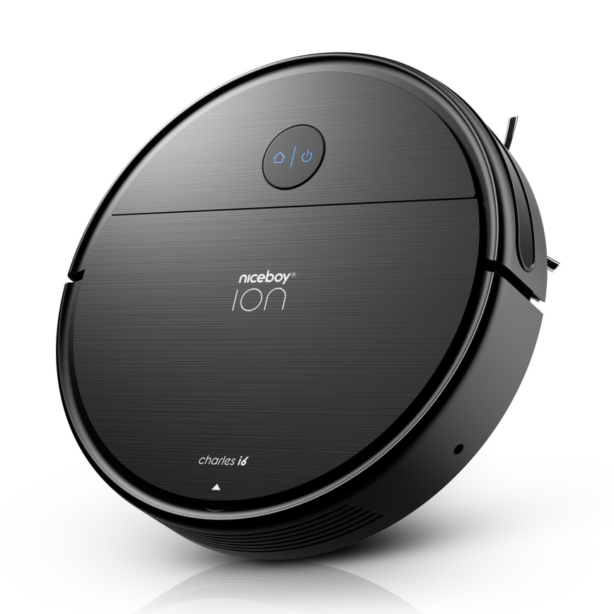 Niceboy ION Charles i6 - Išmanusis robotas dulkių siurblys 2in1 2600 mAh Wi-Fi juoda