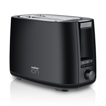 Niceboy ION Cruncher C1 - Skrudintuvas su dviem skylutėmis ir kepsnys 750W/230V juoda
