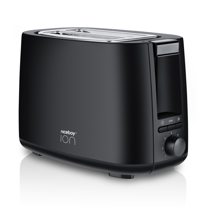 Niceboy ION Cruncher C1 - Skrudintuvas su dviem skylutėmis ir kepsnys 750W/230V juoda