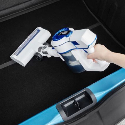 Niceboy ION Hurricane H5 - Belaidis dulkių siurblys 2in1 150W/2200 mAh balta/mėlyna