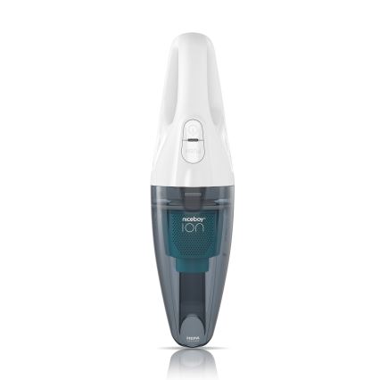 Niceboy ION Hurricane R1 - Įkraunamas rankinis dulkių siurblys 50W/2200 mAh balta/mėlyna