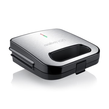 Niceboy ION Snacker S1 - Sumuštinių keptuvė 750W/230V matinis chromas/juoda