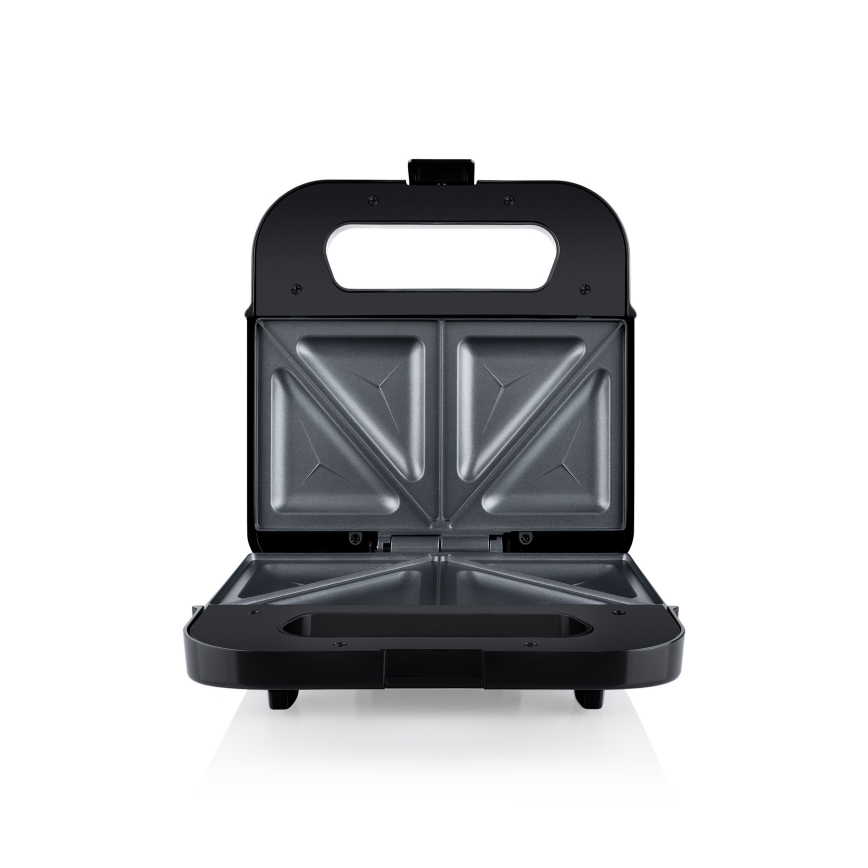 Niceboy ION Snacker S1 - Sumuštinių keptuvė 750W/230V matinis chromas/juoda