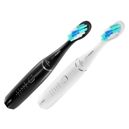 Niceboy ION Sonic Duo Pack - KOMPLEKTAS 2x Sonic dantų šepetėlis IPX7 juoda + balta