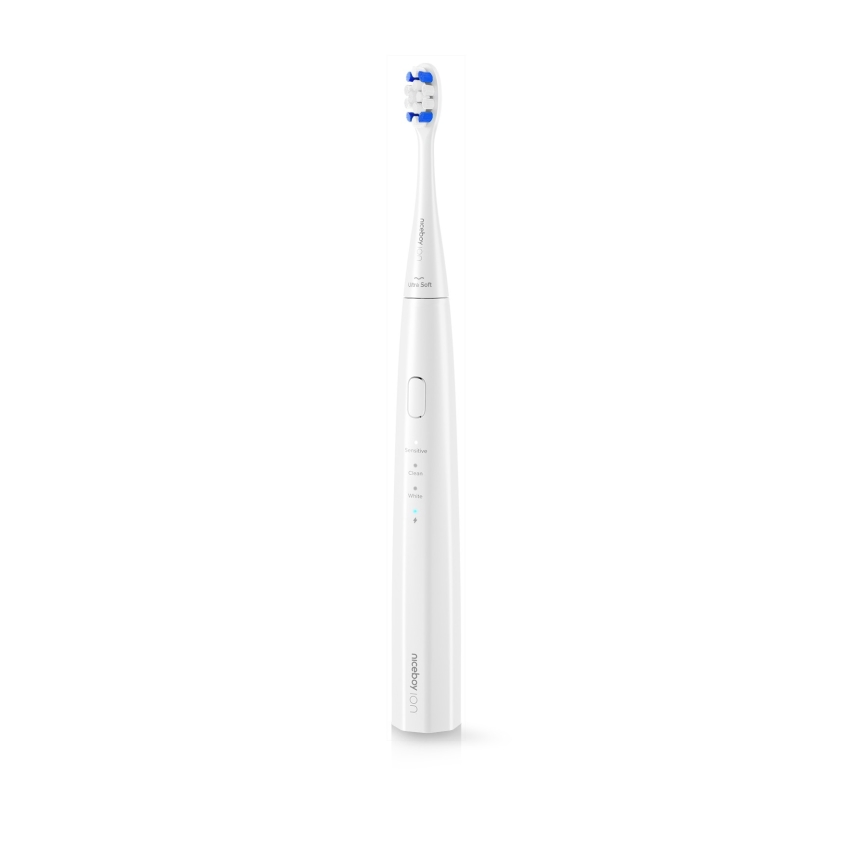 Niceboy ION Sonic Kids - Vaikų ultragarsinis dantų šepetėlis 500 mAh IPX7 balta