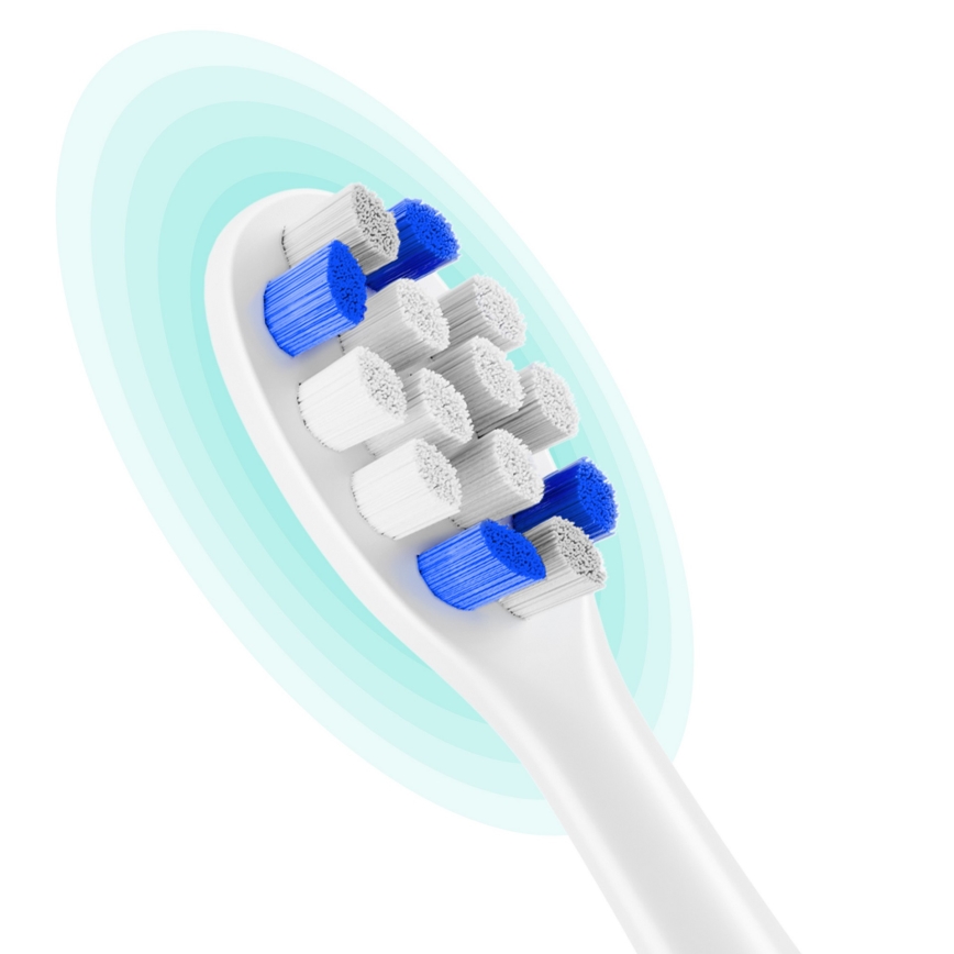 Niceboy ION Sonic Kids - Vaikų ultragarsinis dantų šepetėlis 500 mAh IPX7 balta