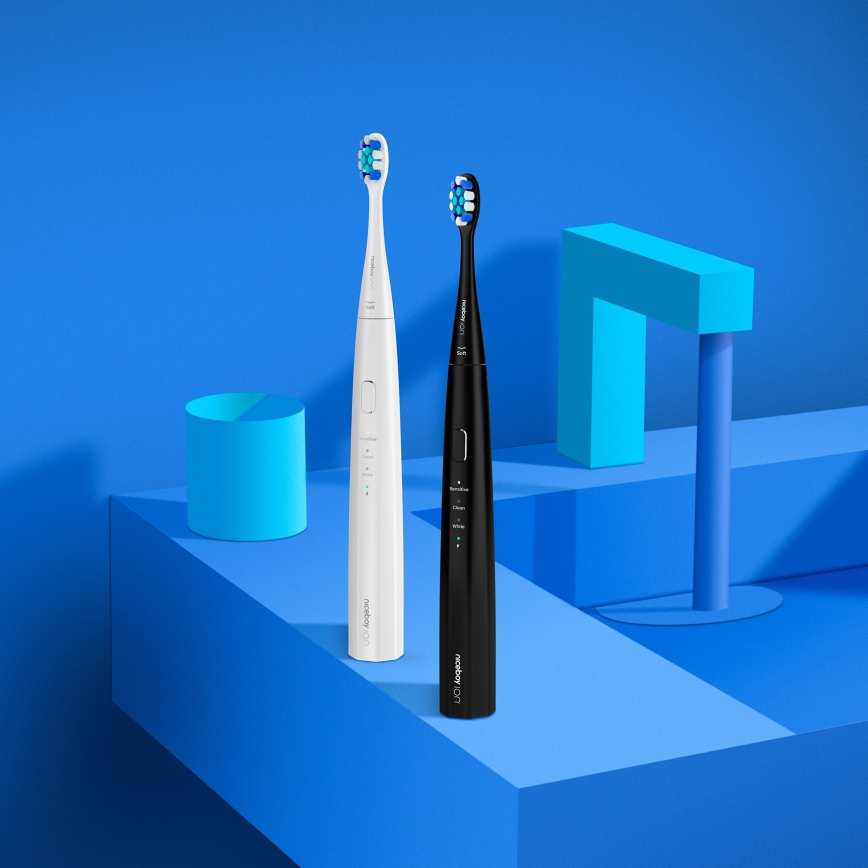 Niceboy ION Sonic Lite - Sonic dantų šepetėlis 500 mAh IPX7 juoda