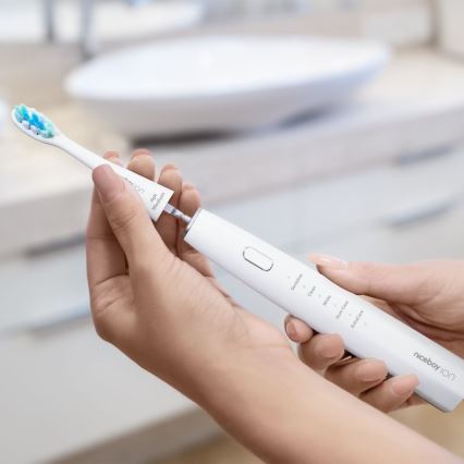 Niceboy ION Sonic - Sonic dantų šepetėlis 800 mAh IPX7 balta