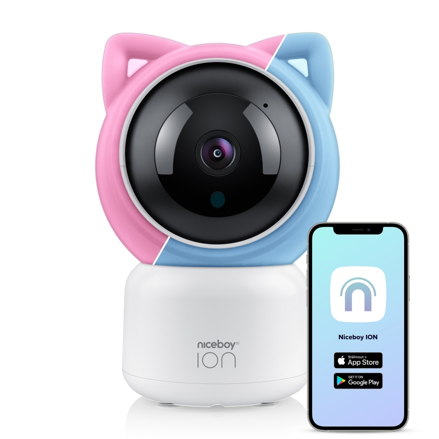Niceboy ION Starlight SL3 - Išmanusis kūdikio monitorius Full HD 1080p 5V Wi-Fi