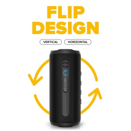 Niceboy Nexus - LED Belaidis garsiakalbis su mikrofonu 26W/4000 mAh IPX6 juoda